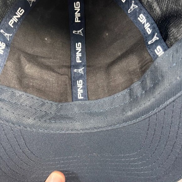 Ping G25 i25 Golf Hat Navy almost Black White logo Adjustable Cap One Size - Picture 10 of 15